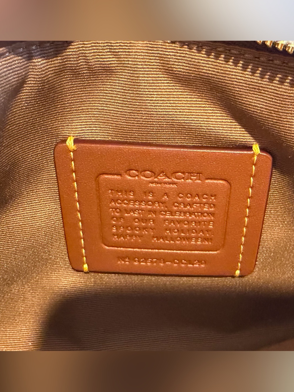 Coach Halloween wristlet - Picture 2 of 2
